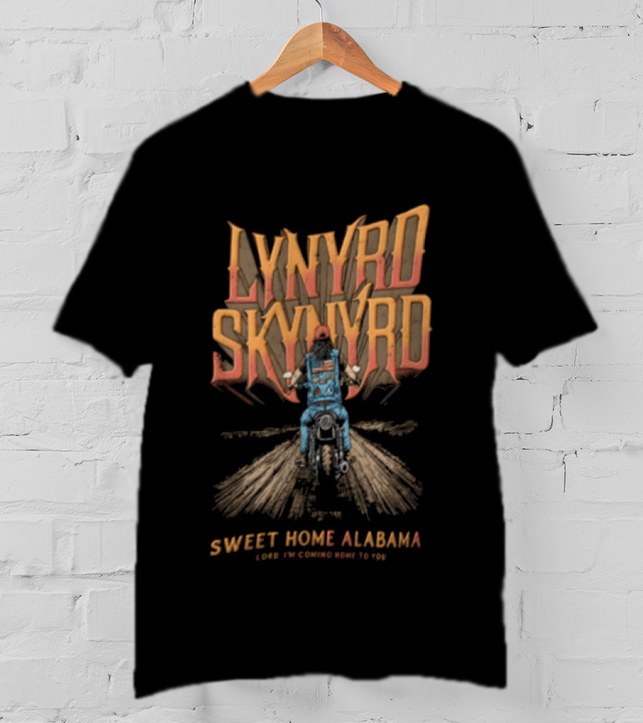 Lynyrd Skynyrd Sweet Home Alabama Lord I Am Coming Home To You Vintage Cowboy Riding Horse T-Shirt