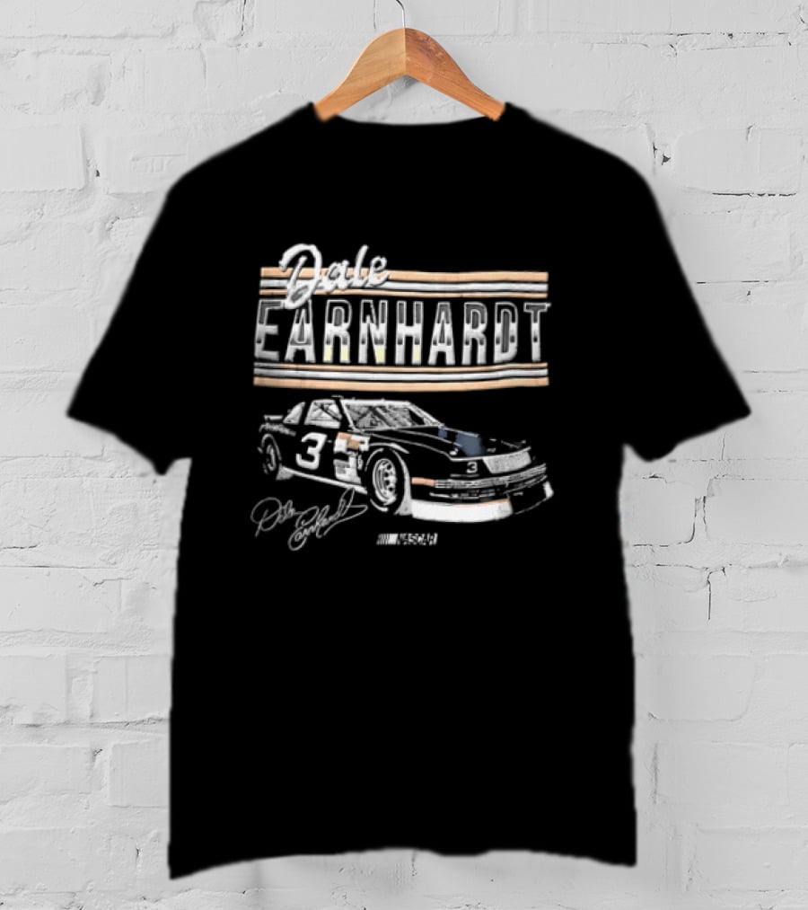 Dale Earnhardt Number 3 NASCAR Stock Car Classic Distressed T-Shirt