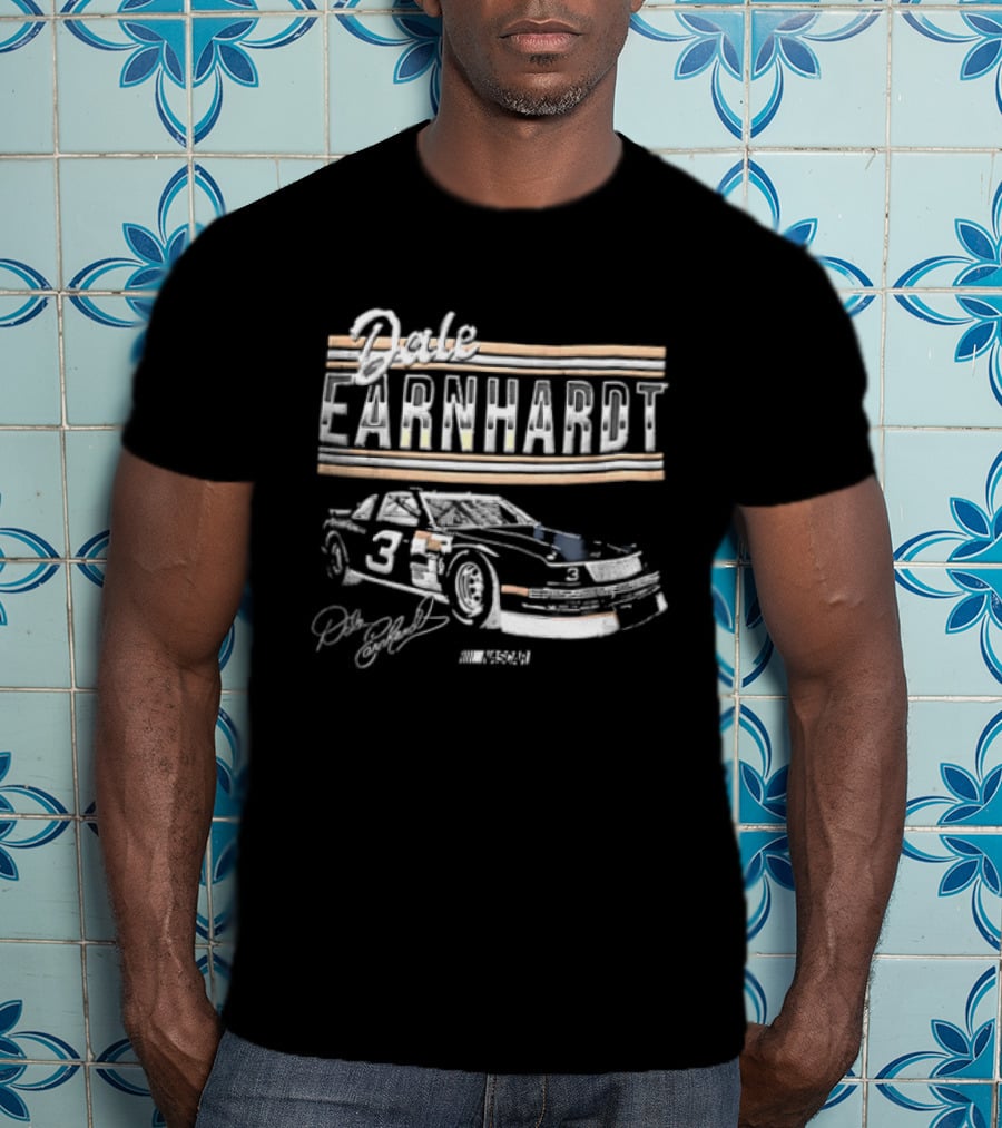 Dale Earnhardt Number 3 NASCAR Stock Car Classic Distressed T-Shirt
