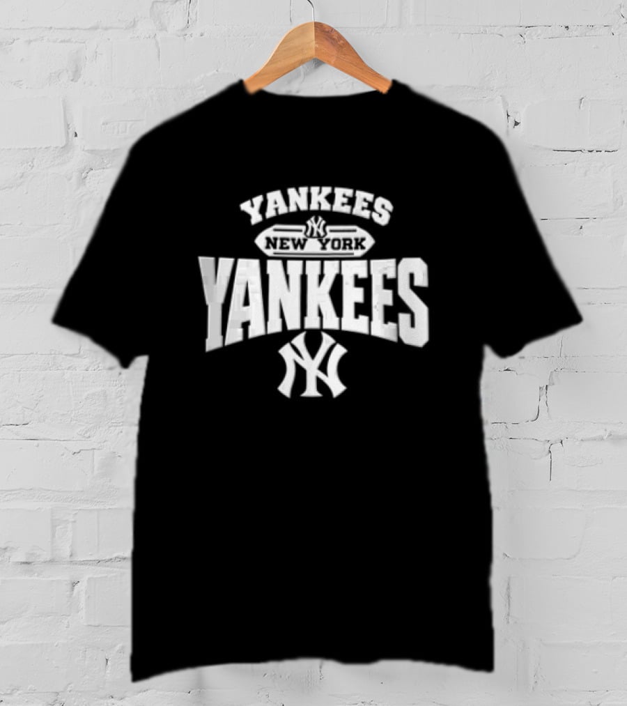 New York Yankees Yankees NY Interlocking MLB Banner T-Shirt