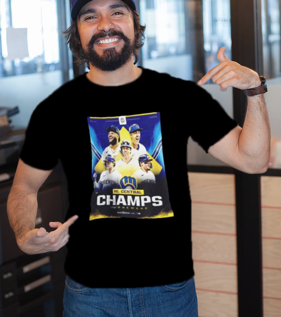NL Central Champs Brewers Postseason Milwaukee Brewers Fan Gear 2026 T-Shirt