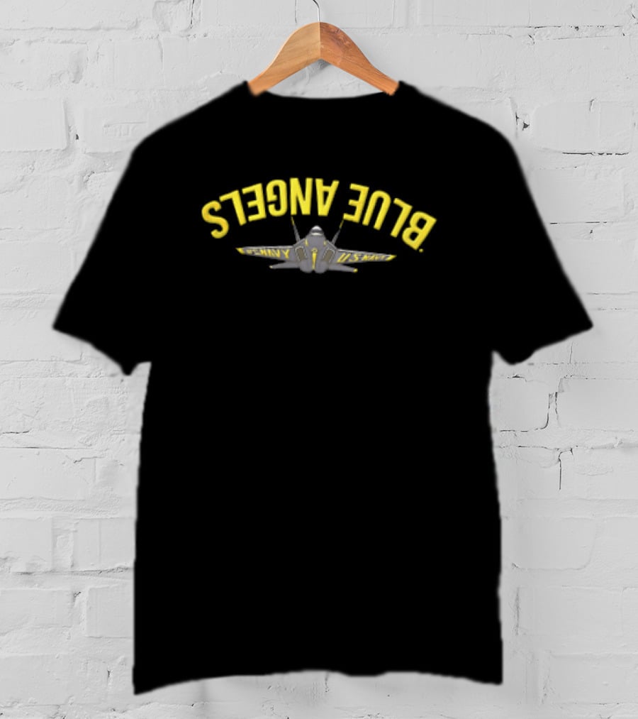 US Navy Blue Angels Jet Aircraft Front View T-Shirt