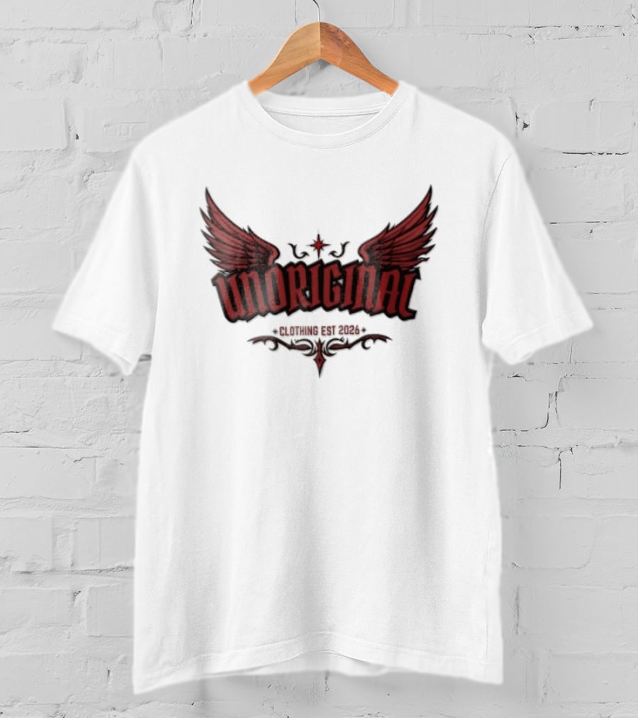 Unoriginal Clothing Est 2026 Red Wings Star Tribal Flourishes T-Shirt