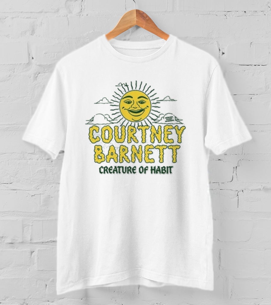 Courtney Barnett Creature Of Habit Sunny Face T-Shirt