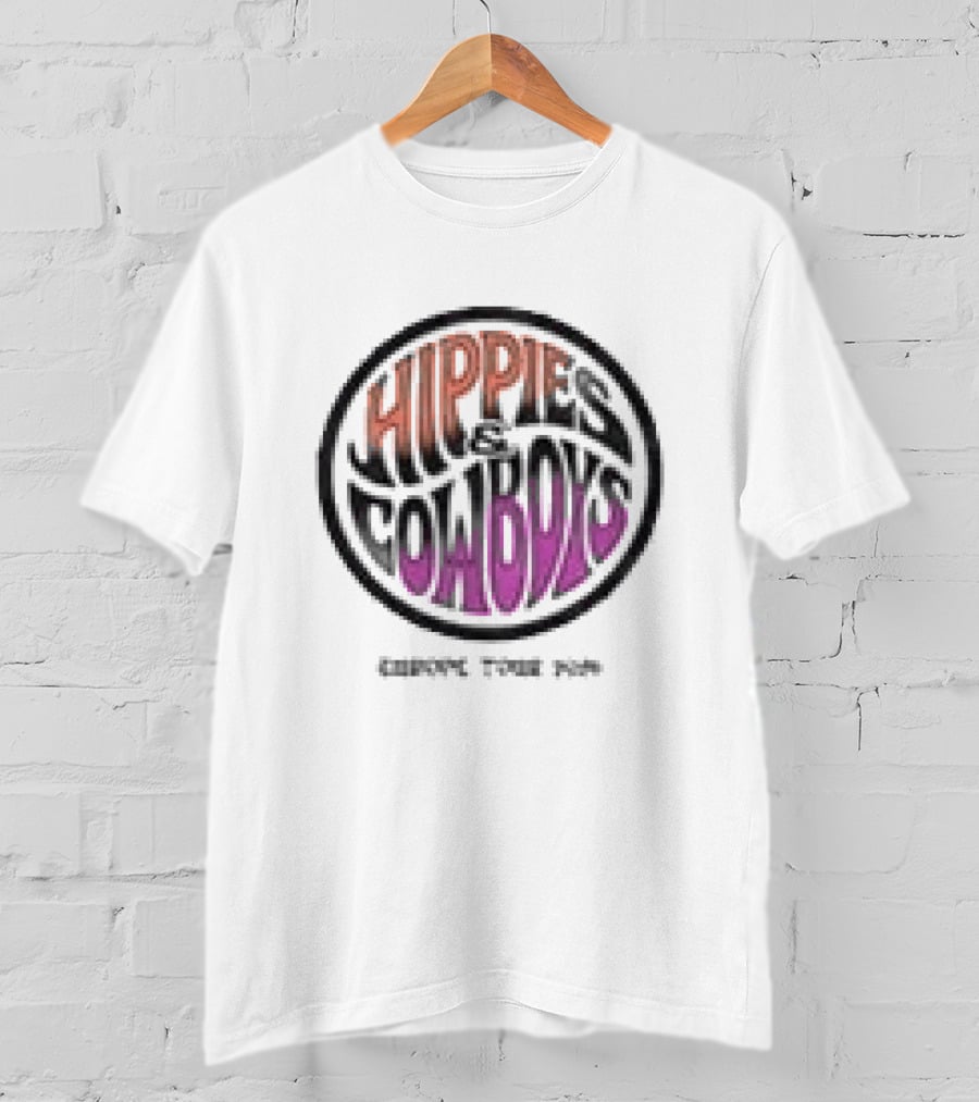 Hippies And Cowboys Europe Tour 2026 White T-Shirt