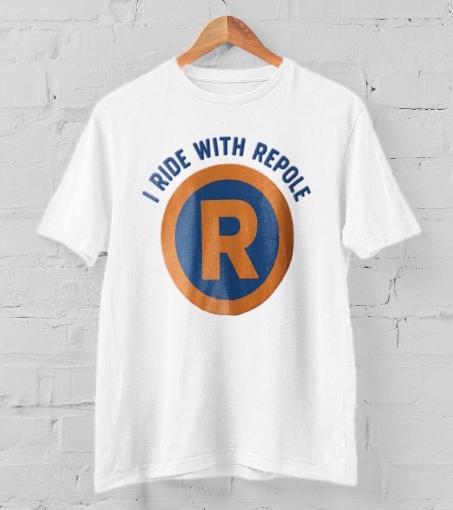 I Ride With Repole Blue Orange Ring R T-Shirt
