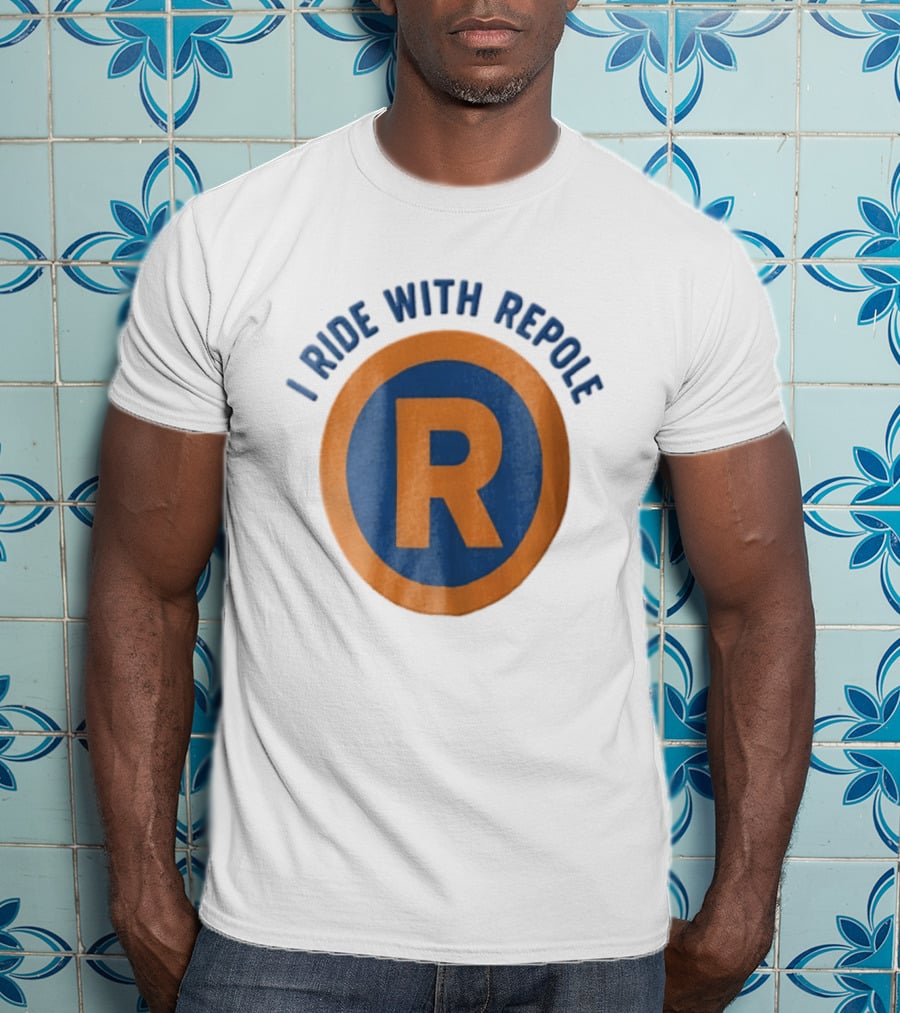 I Ride With Repole Blue Orange Ring R T-Shirt