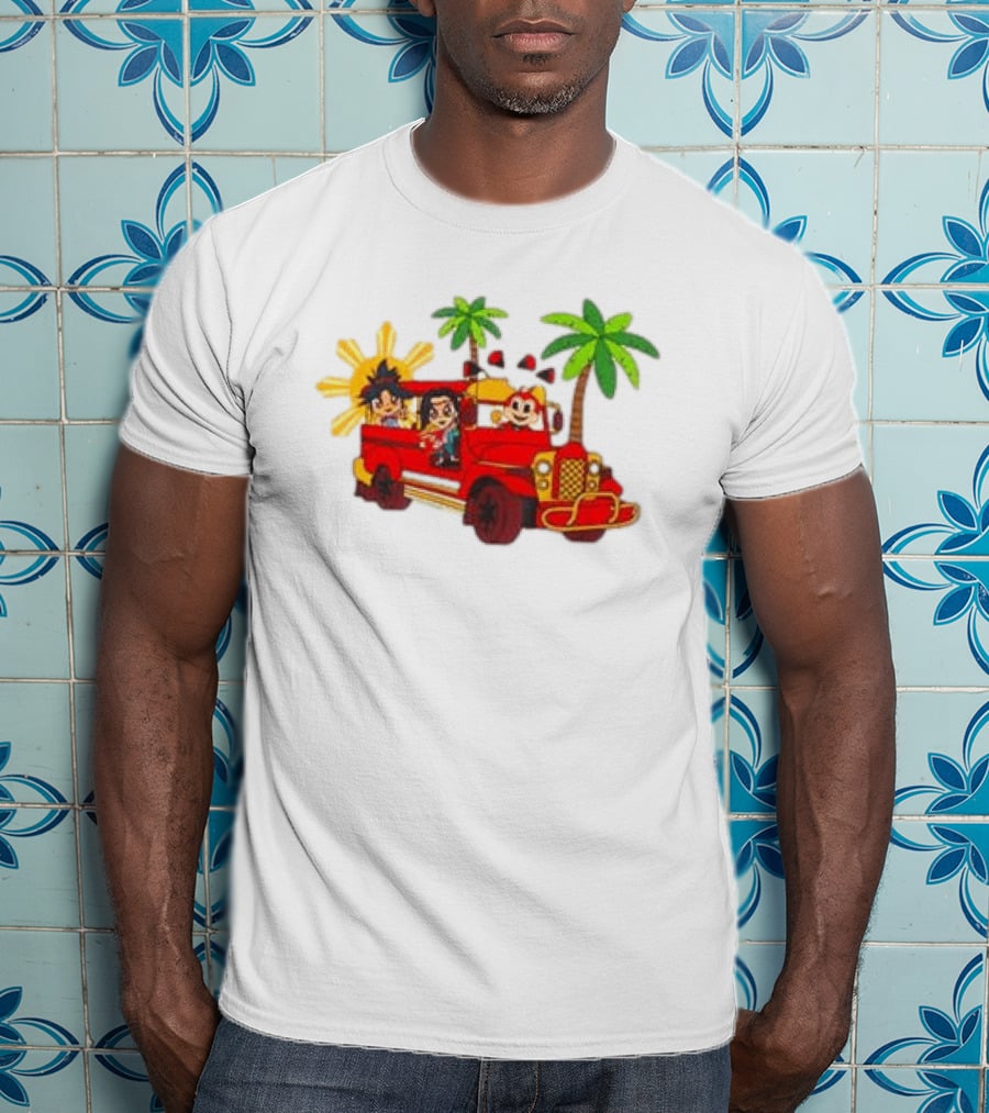 Jollibee Foods Store Jeepney Adventure Jollibee X Forgotten Island Collaboration T-Shirt
