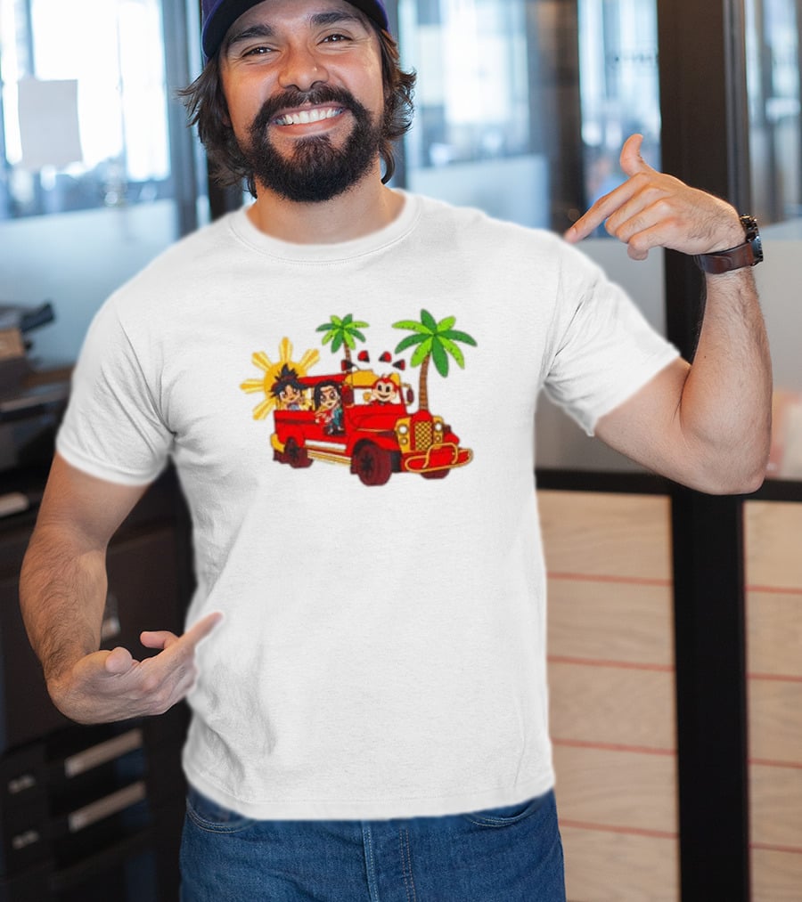 Jollibee Foods Store Jeepney Adventure Jollibee X Forgotten Island Collaboration T-Shirt