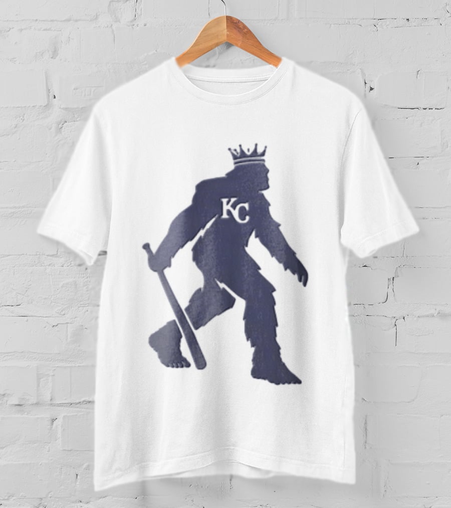 Kansas City Royals Crowned Sasquatch KC Baseball Bat T-Shirt