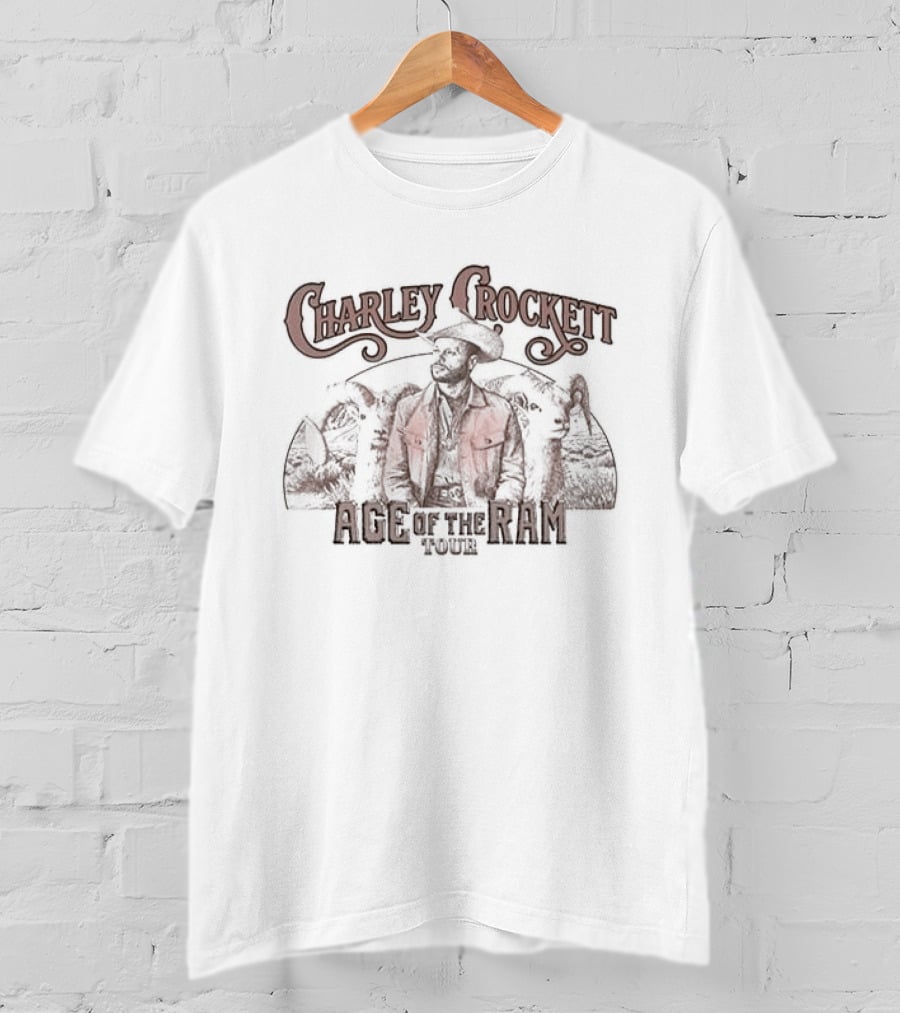 Charley Crockett Age Of The Ram Tour 2026 With Special Guest Durand Jones And The Indications T-Shirt
