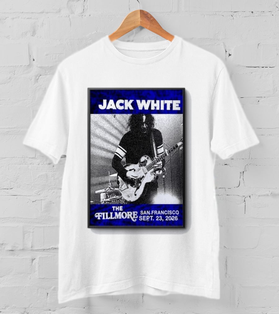 Jack White The Fillmore San Francisco September 23 2026 T-Shirt