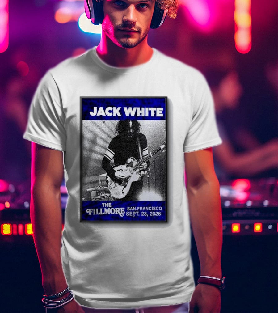 Jack White The Fillmore San Francisco September 23 2026 T-Shirt