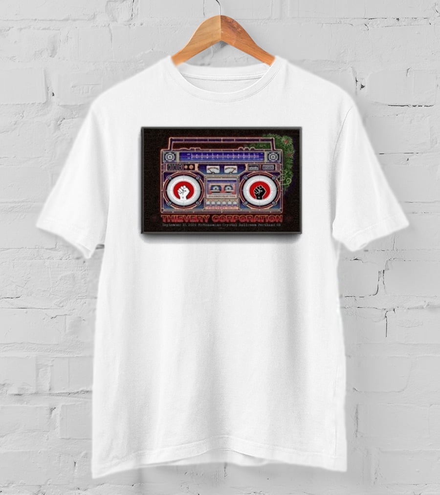 Thievery Corporation Boombox September 15 2026 McMenamins Crystal Ballroom Portland OR T-Shirt