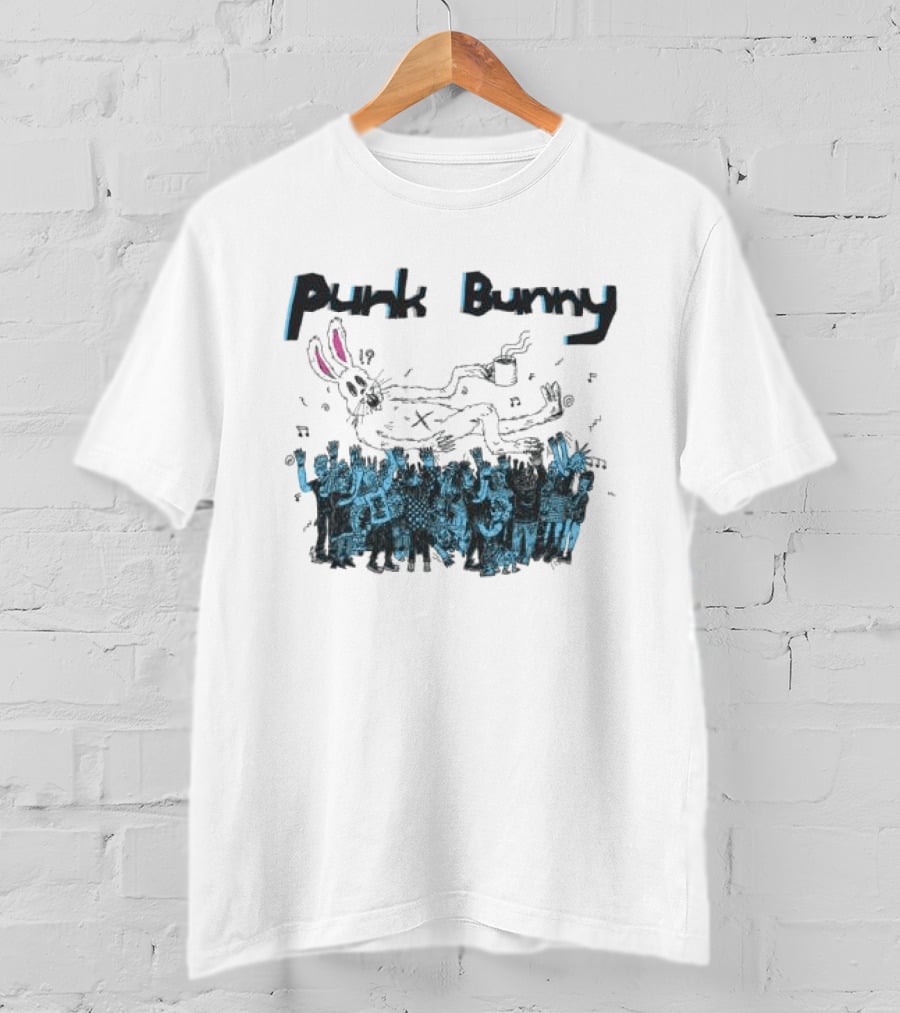 Punk Bunny Music Band Crowd T-Shirt