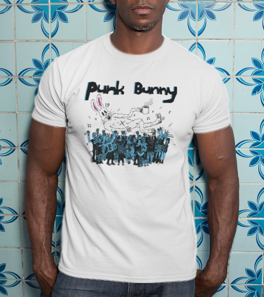 Punk Bunny Music Band Crowd T-Shirt