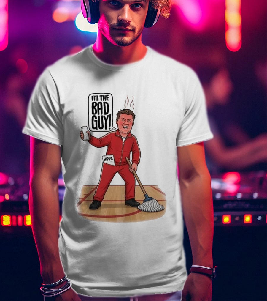 I'm The Bad Guy Rico Bosco Red Tracksuit HIPPA Janitor T-Shirt