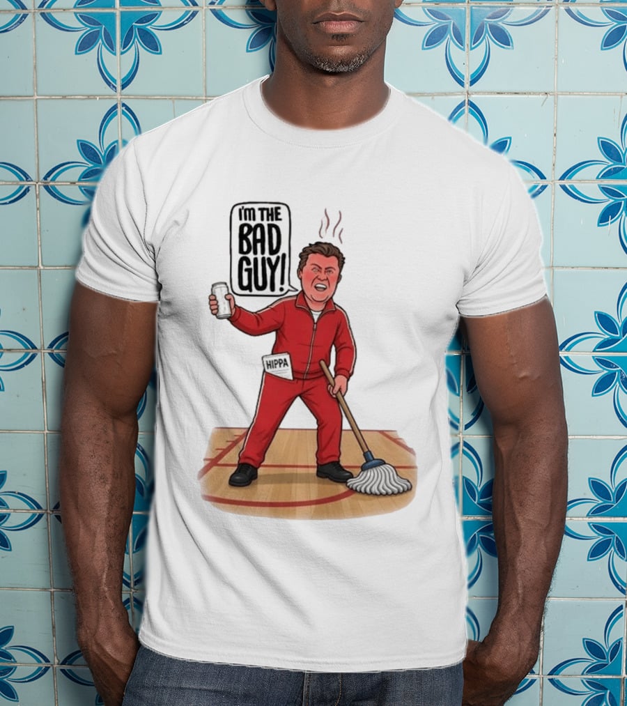 I'm The Bad Guy Rico Bosco Red Tracksuit HIPPA Janitor T-Shirt