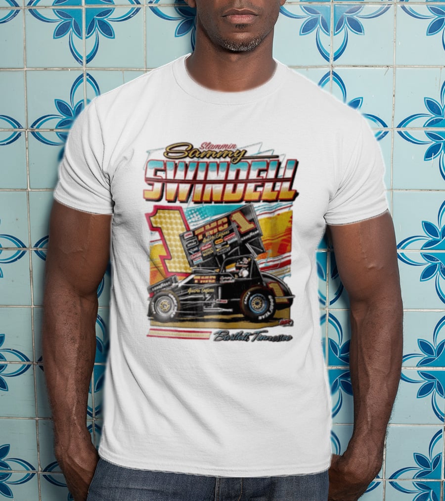 Slammin Sammy Swindell Number 1 Sprint Car Bartlett Tennessee Racing T-Shirt