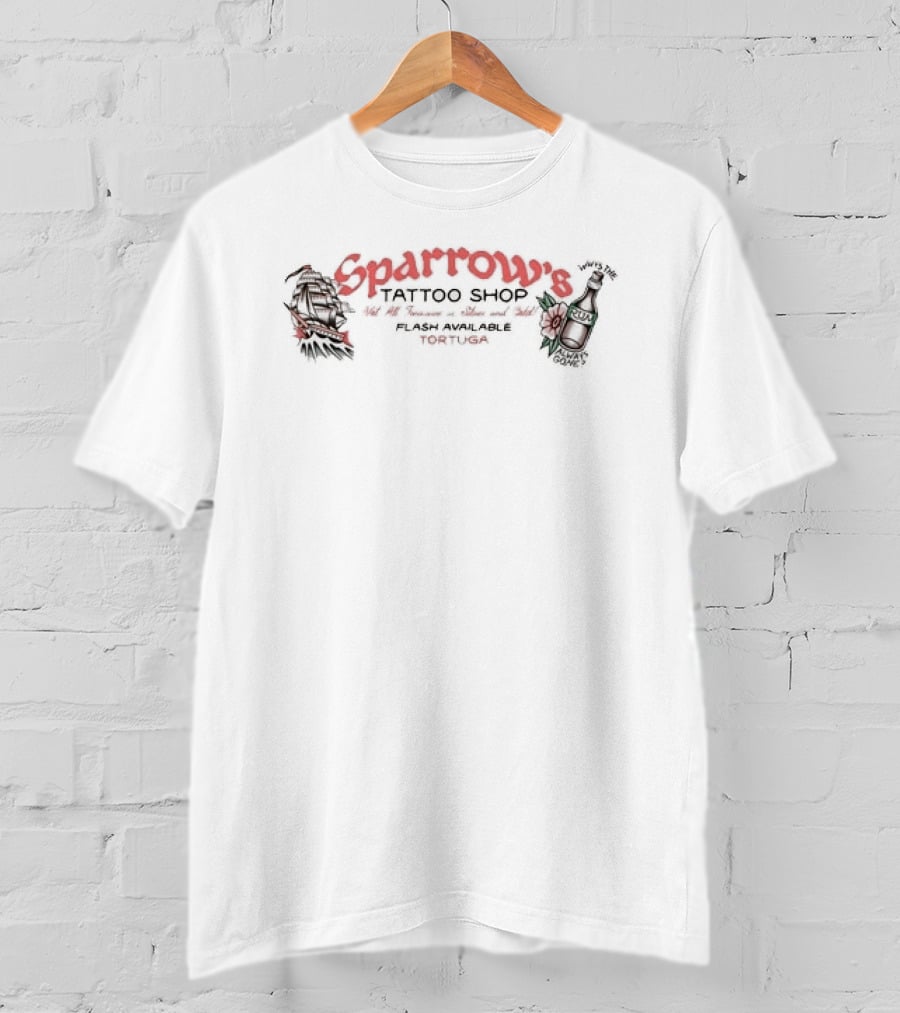 Sparrow's Tattoo Parlor Since 2003 Lost Bros T-Shirt