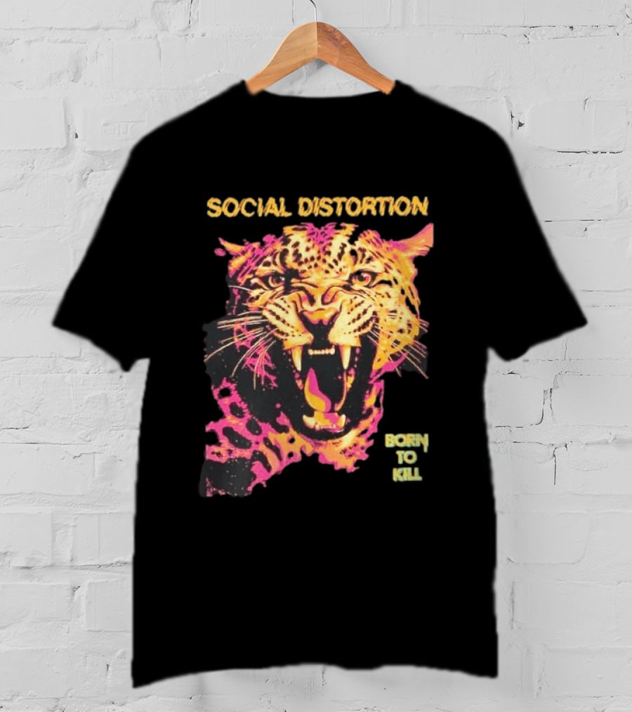 Social Distortion Born To Kill Leopard 2026 T-Shirt