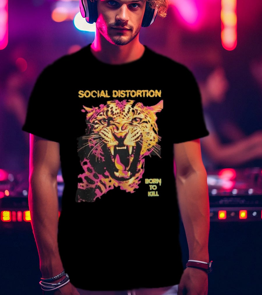 Social Distortion Born To Kill Leopard 2026 T-Shirt
