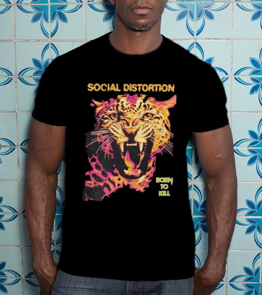 Social Distortion Born To Kill Leopard 2026 T-Shirt