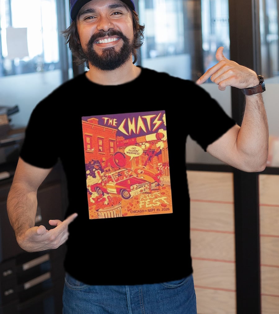 The Chats Riot Fest Chicago September 19 2026 Vintage Comic T-Shirt