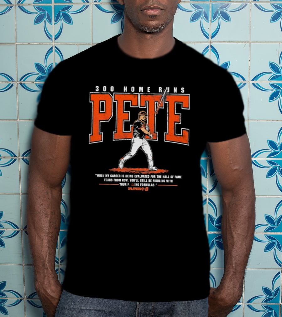 Pete Alonso 300 Home Runs Bat Throw Players' B T-Shirt