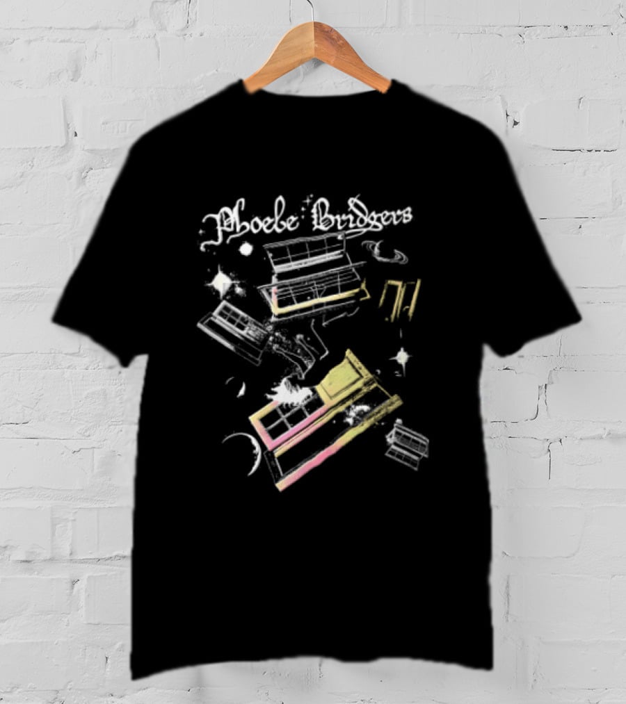 Phoebe Bridgers Cosmic Floating Windows And Stars T-Shirt