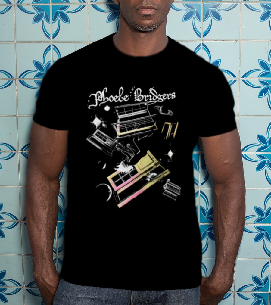 Phoebe Bridgers Cosmic Floating Windows And Stars T-Shirt