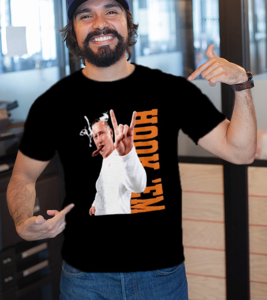 Coach Steve Sarkisian Hock 'Em Gesture Football Spirit T-Shirt
