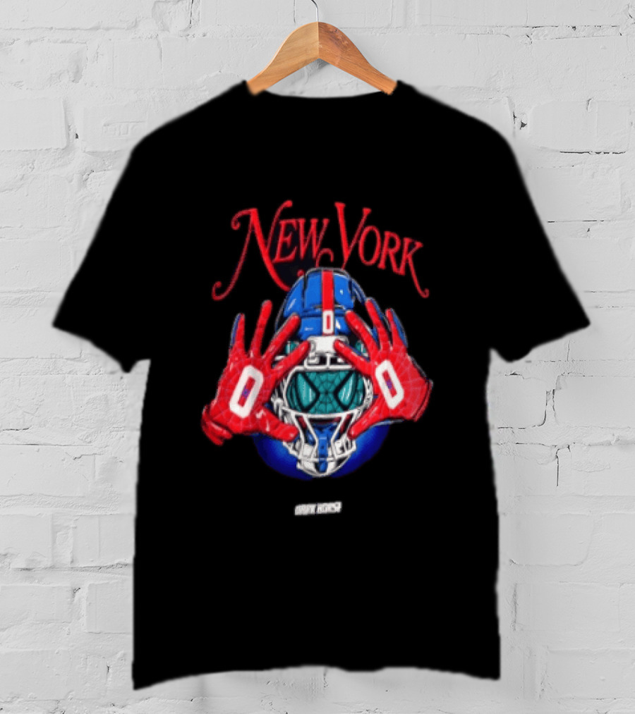 New York Dark Horse Helmet Spider Man Gloves T-Shirt