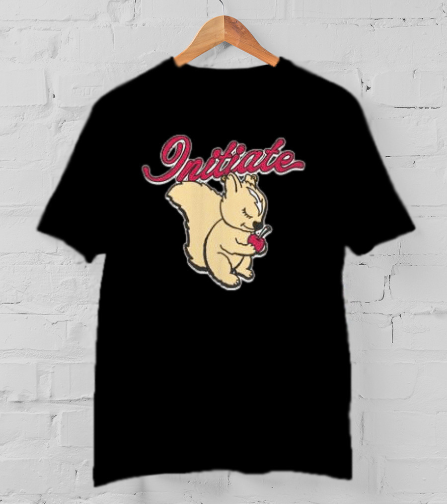 Initiate Squirrel Holding Apple T-Shirt