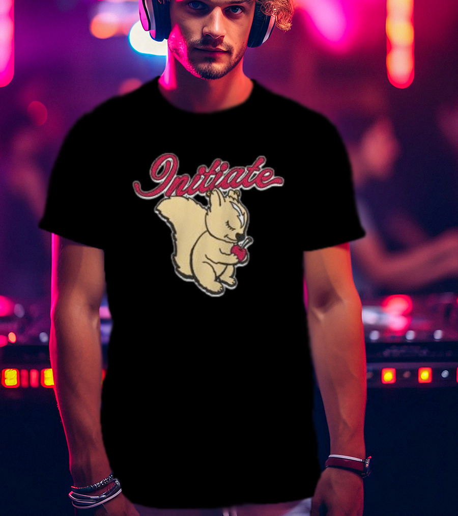 Initiate Squirrel Holding Apple T-Shirt