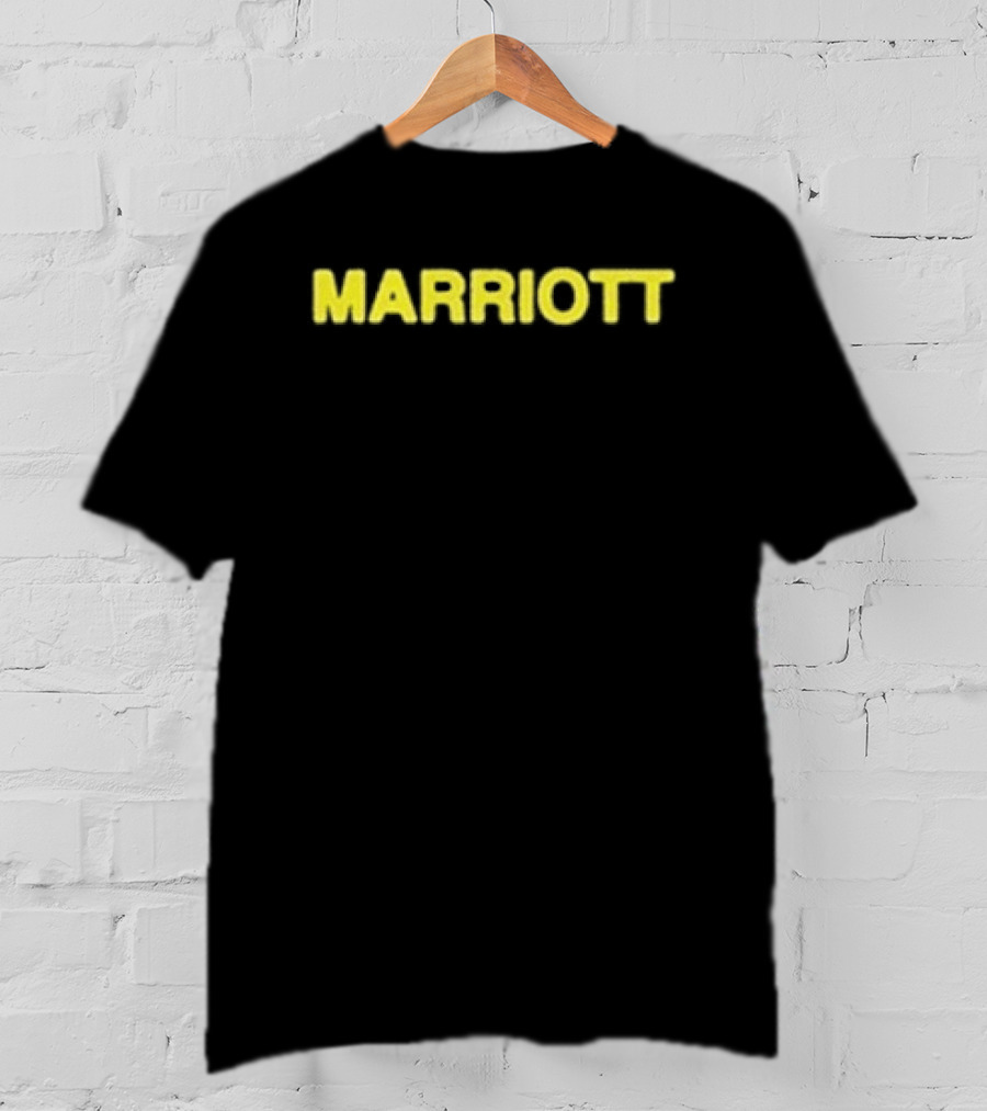 James Marriott Sticker Collage Black Marriott Yellow T-Shirt