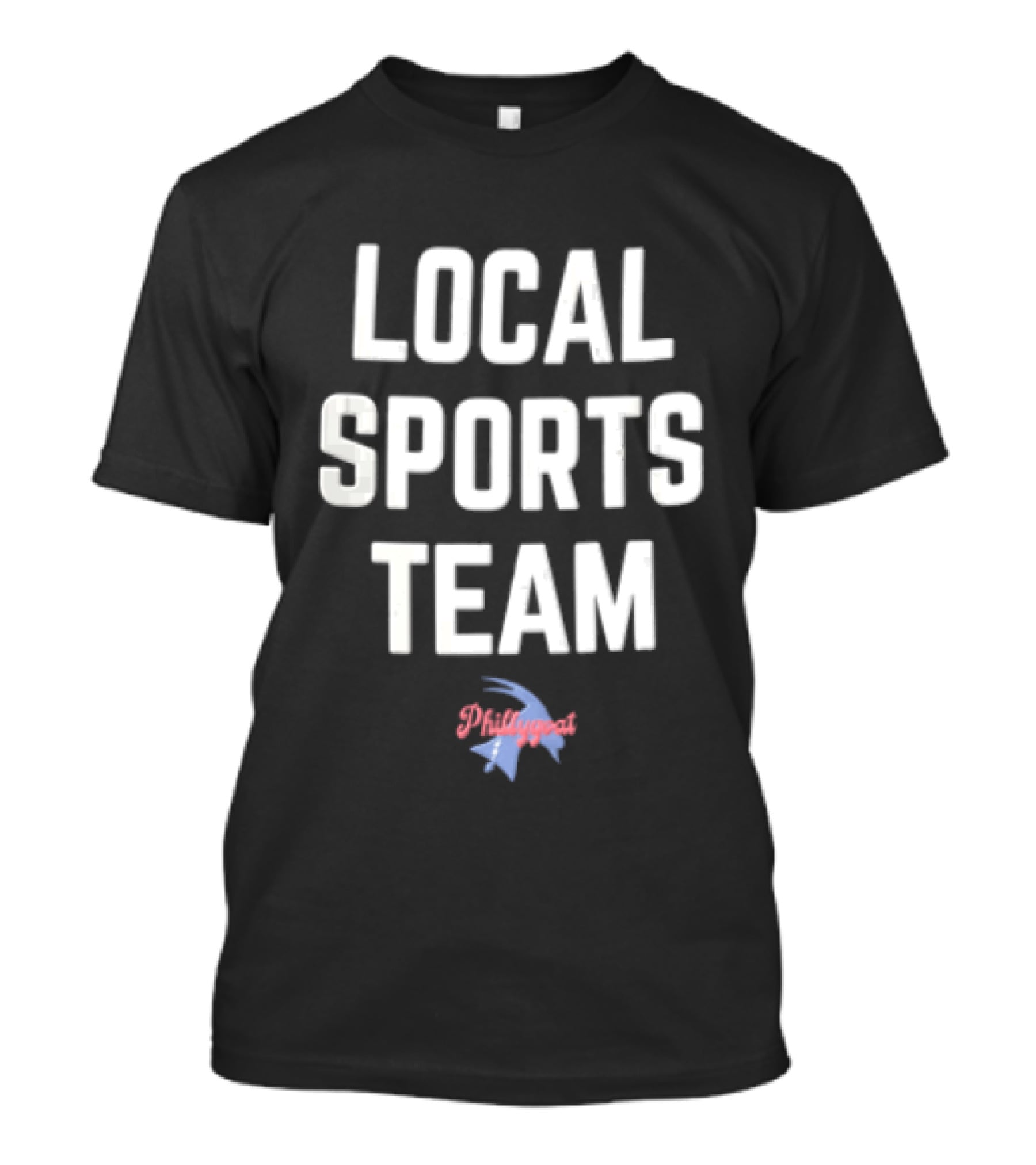 Phillygoat Local Sports Team Lightning Bolt Head Profile T-Shirt
