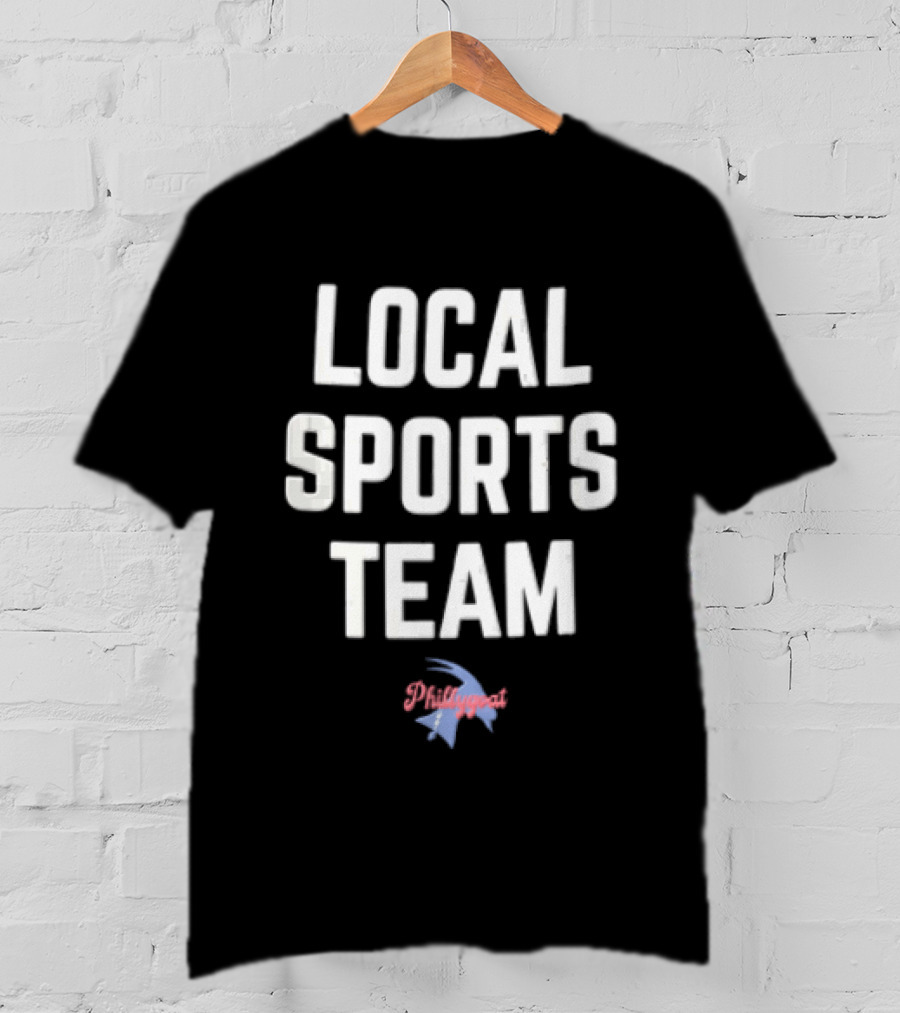 Phillygoat Local Sports Team Lightning Bolt Head Profile T-Shirt
