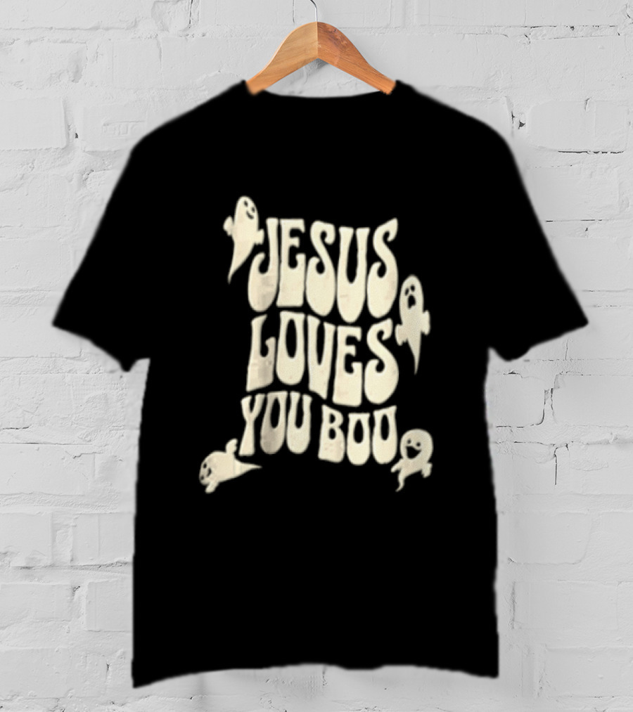 Jesus Loves You Boo Halloween Christian Ghosts T-Shirt