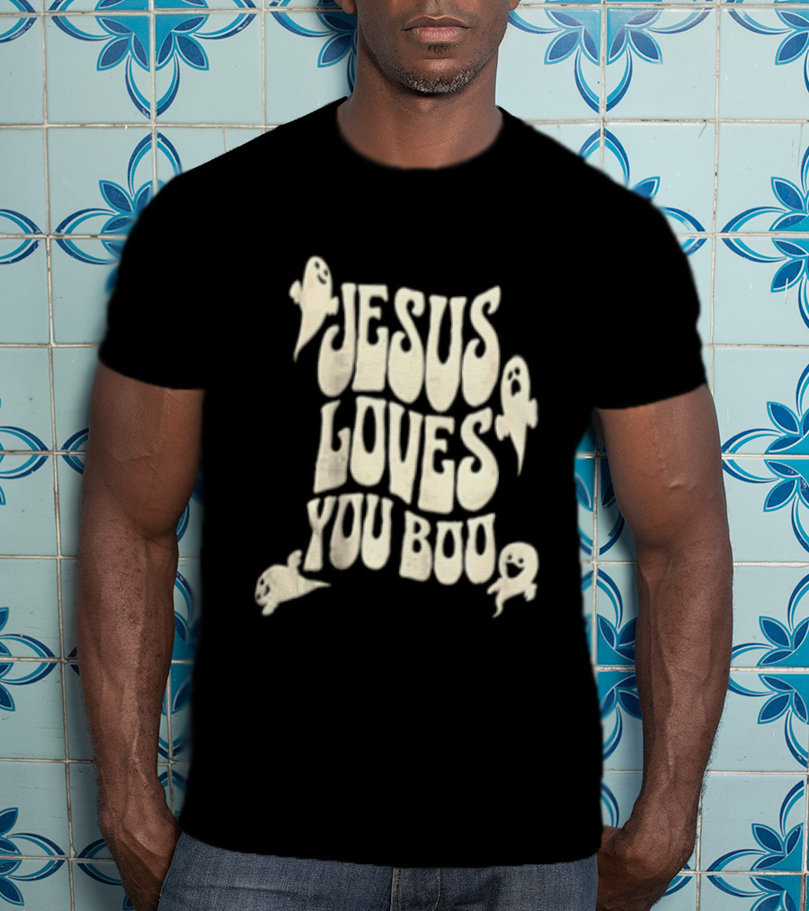 Jesus Loves You Boo Halloween Christian Ghosts T-Shirt