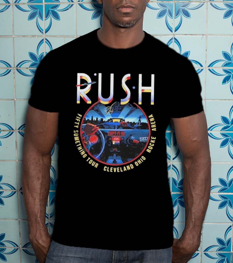 Rush Fifty Something Tour Cleveland Ohio Rocket Arena September 25 2025 T-Shirt