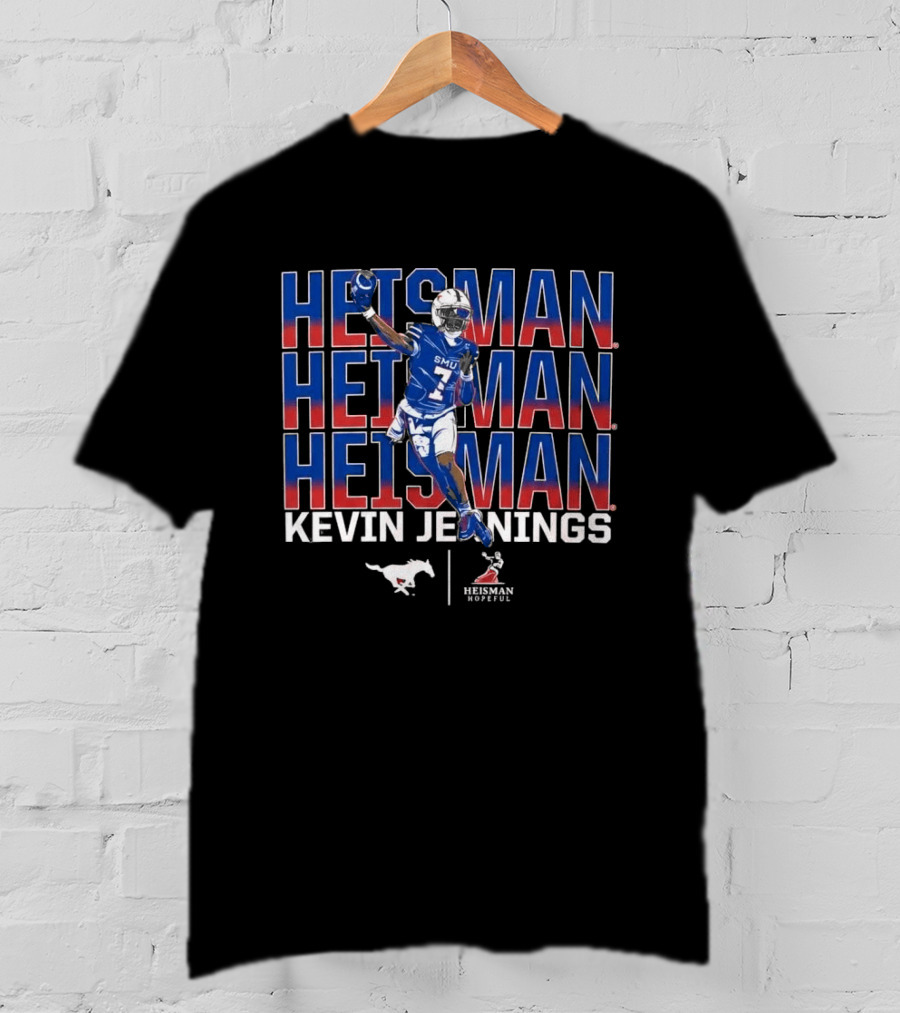 SMU Kevin Jennings Heisman Hopeful Football Pose T-Shirt