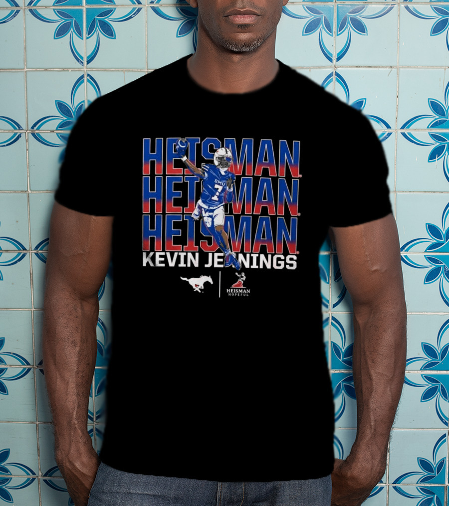 SMU Kevin Jennings Heisman Hopeful Football Pose T-Shirt