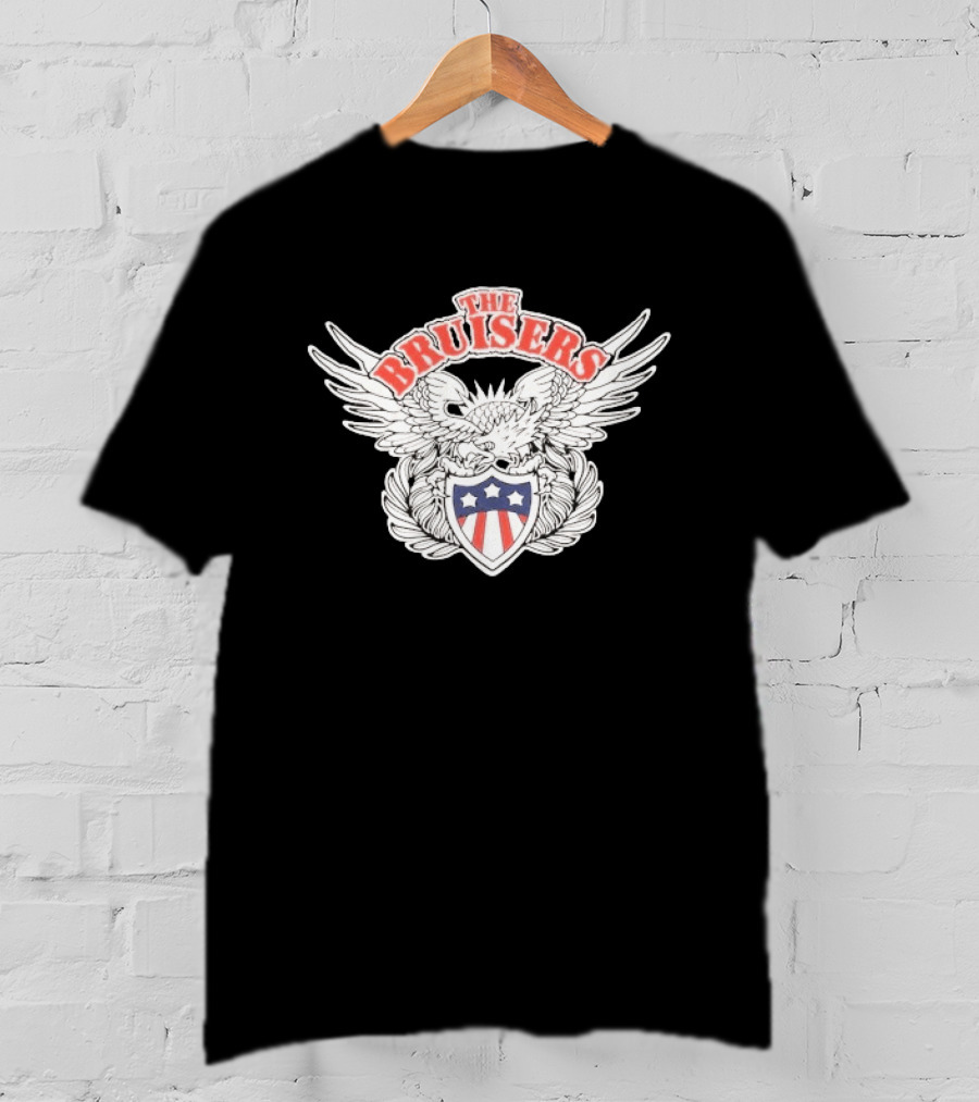 The Bruisers Eagle Red White Blue Shield Winged T-Shirt