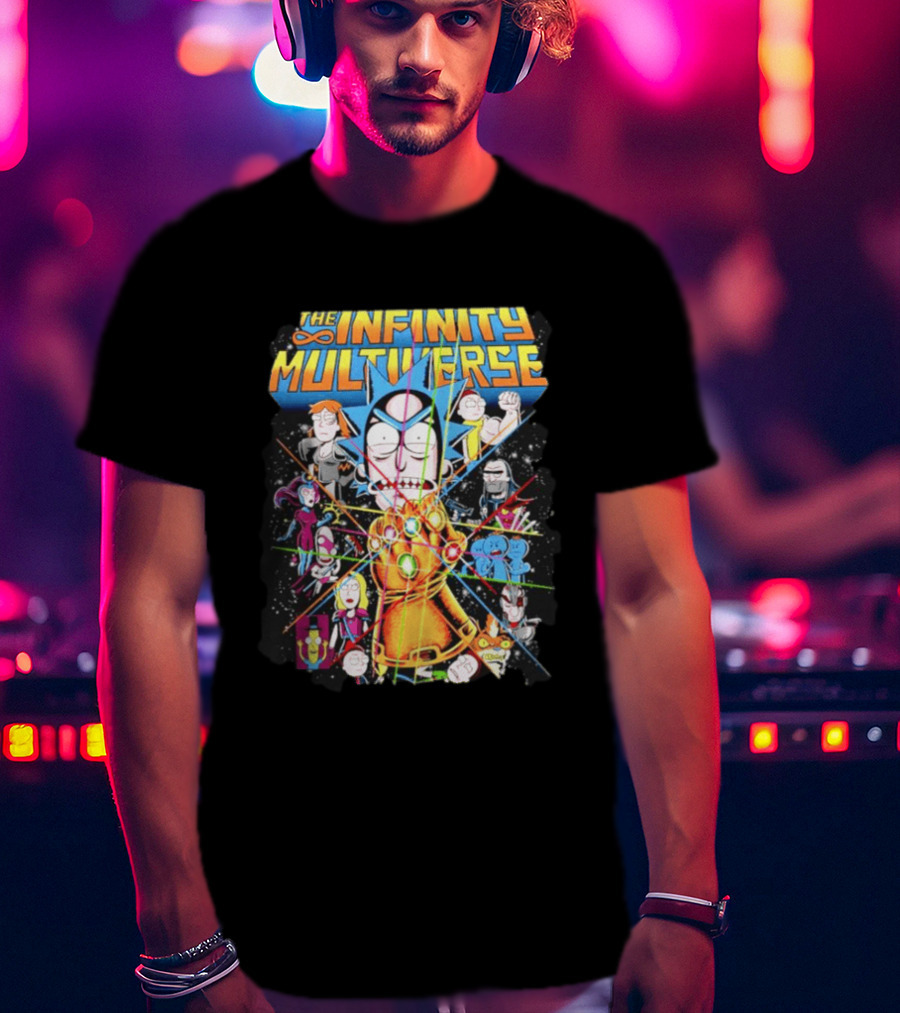 The Infinity Multiverse Crossover Characters Bejeweled Glove T-Shirt