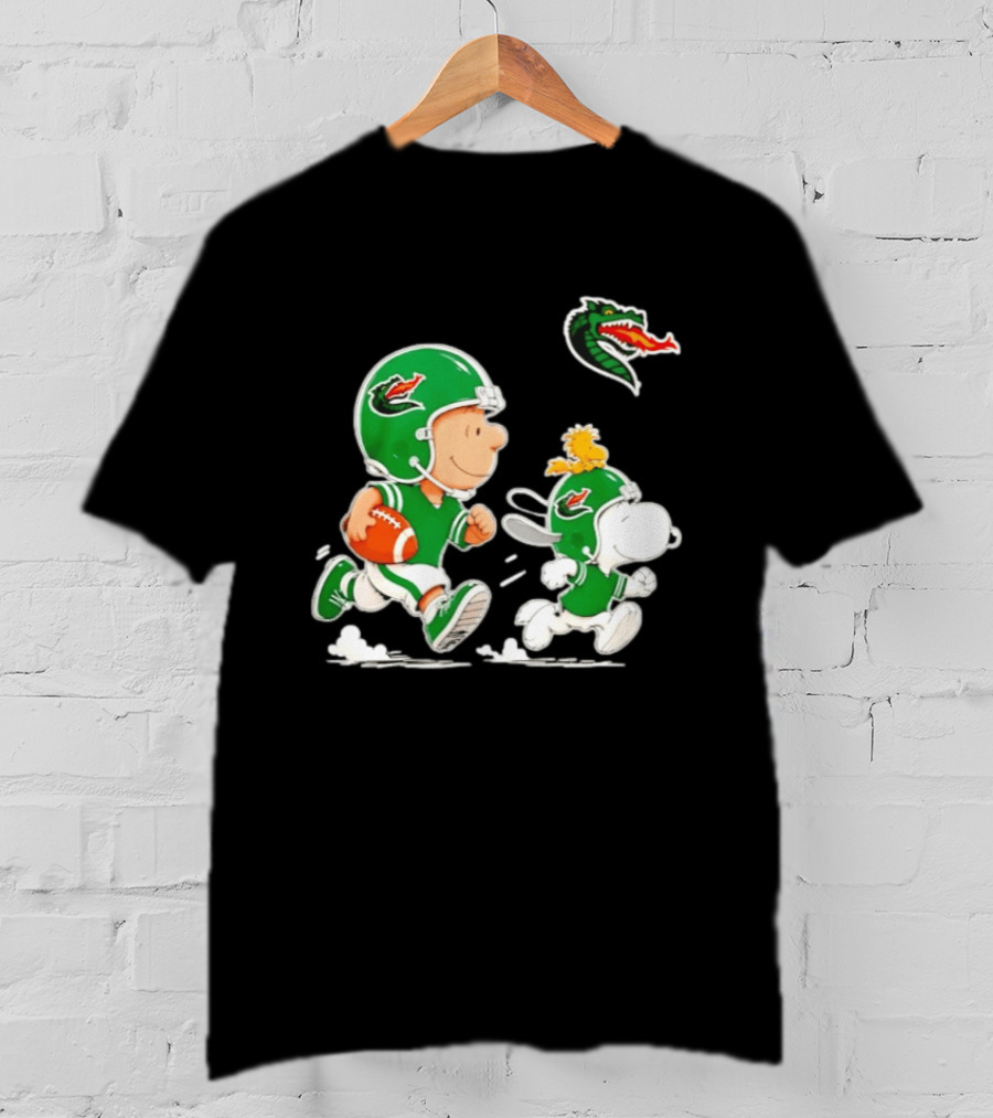 UAB Blazers Charlie Brown Woodstock Snoopy NCAA Football Collaboration T-Shirt