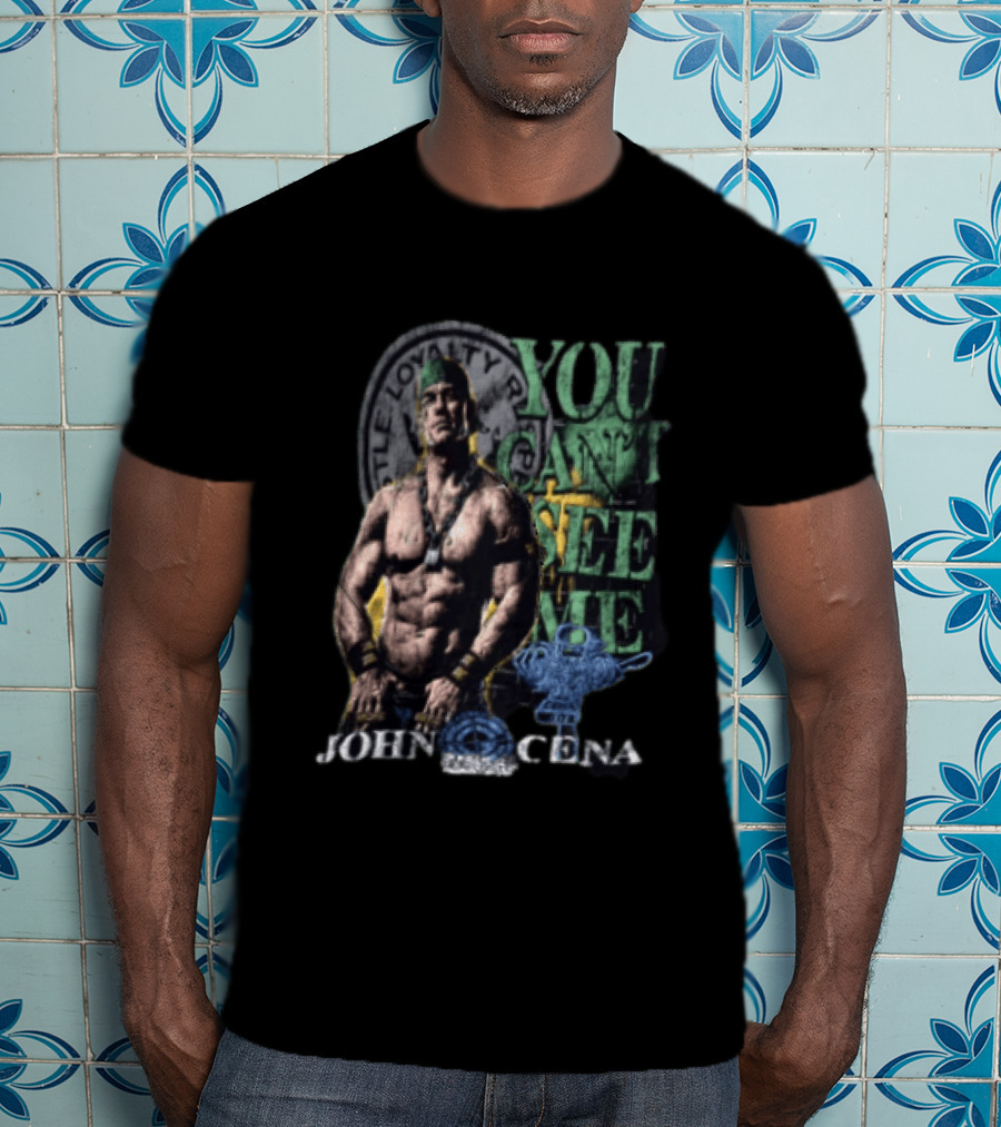 John Cena You Can't See Me Hustle Loyalty Respect Word Life Chain Gang Soldier T-Shirt