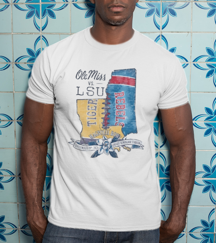 Ole Miss Vs LSU Magnolia Bowl September 19 2026 Vaught Hemingway Stadium T-Shirt