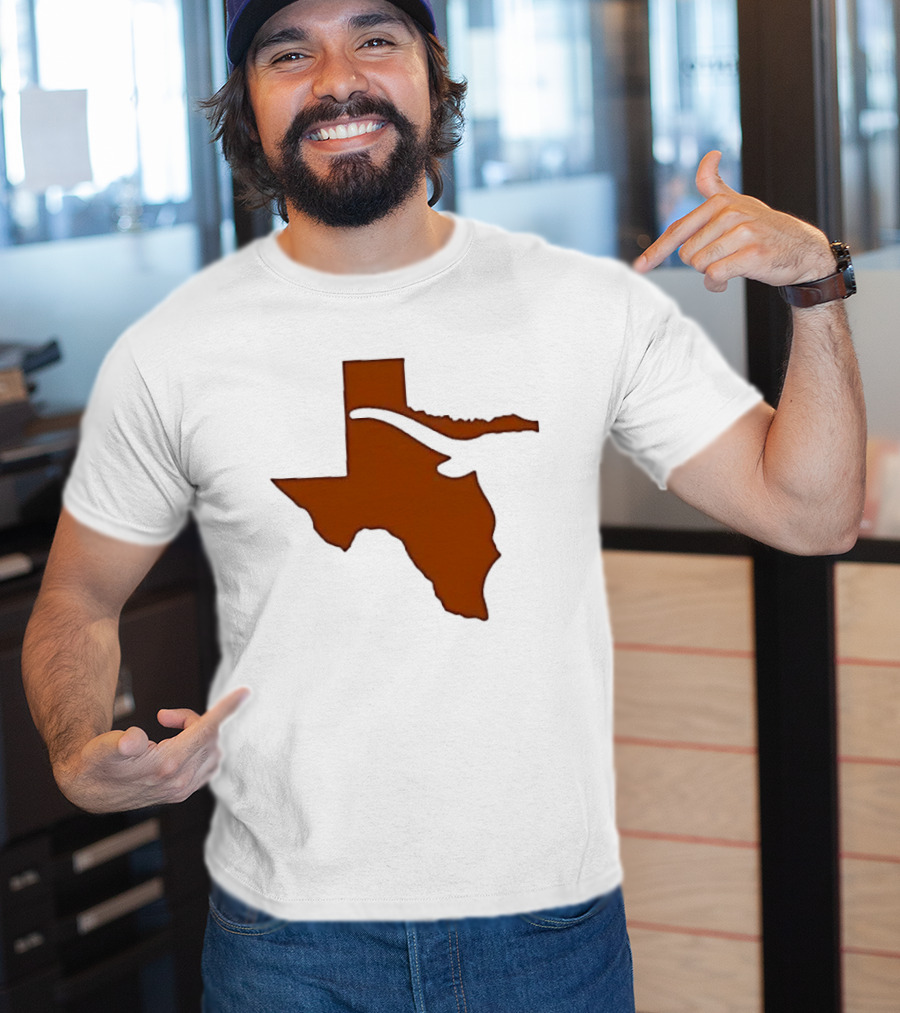 Texas State Longhorn Steer Original Orange T-Shirt