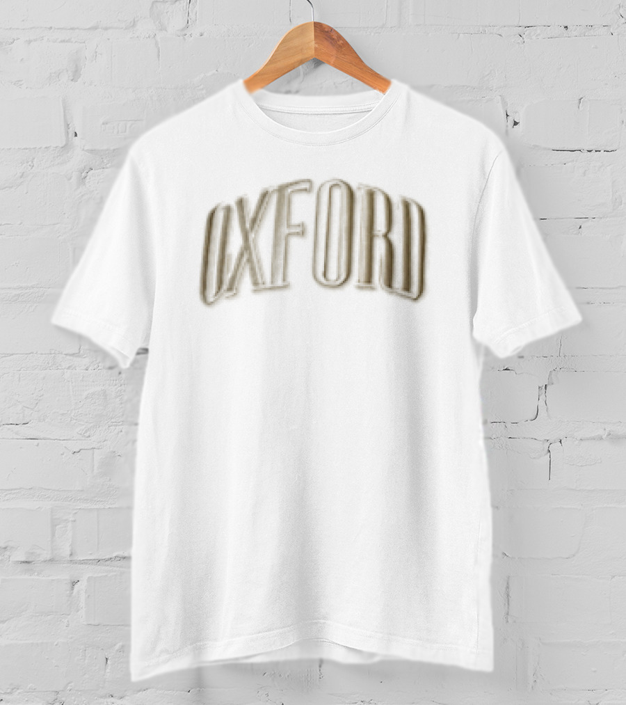 Oxford Beige Crown Pink Brim 3D Embroidered Block Cap T-Shirt